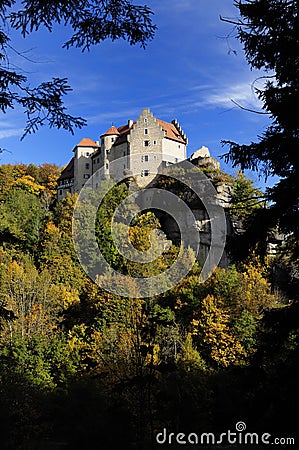 Indian Summer at the Castle Stock Photo