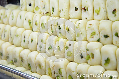 Indian Sweet - Malai Peda Stock Photo