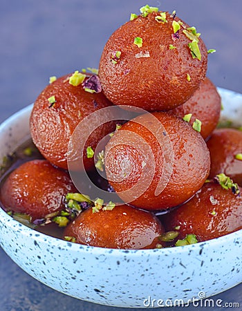 Gulab jamun Stock Photo