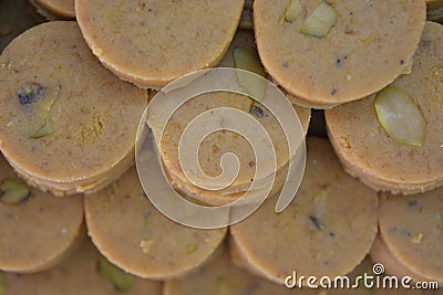 Indian Sweets Peda or Pedha Stock Photo