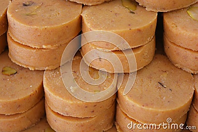 Indian Sweets Peda or Pedha Stock Photo