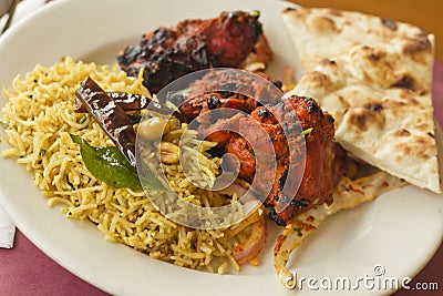 Indian Tandoori Chicken Stock Photo