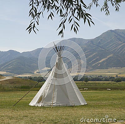 Indian Teepee Stock Photo