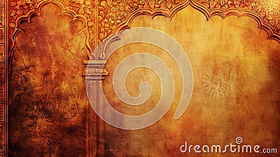 indian themed architectural background Stock Photo