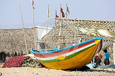 Indian traditional boat Editorial Stock Photo