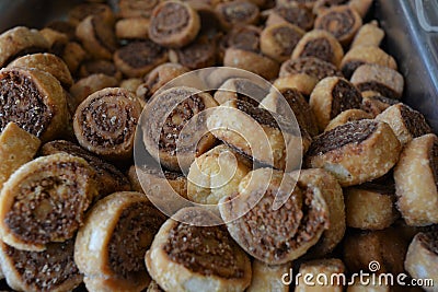 Indian snacks bhakarvadi Stock Photo