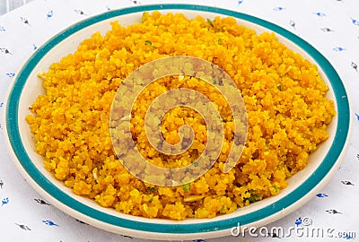 Indian Special Sweet Food Halwa Stock Photo