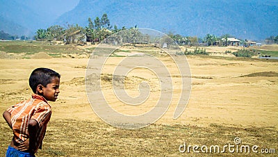 Indian village woman children, poor & rural with dreams and hopes Editorial Stock Photo