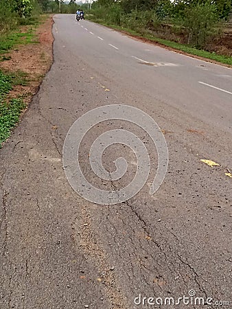 Indian village& x27;s roads Stock Photo
