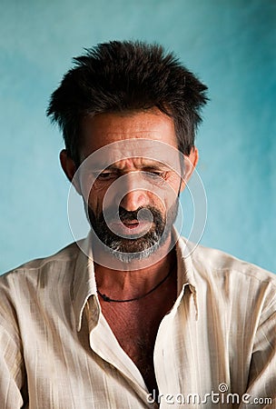 Indian villager man Editorial Stock Photo