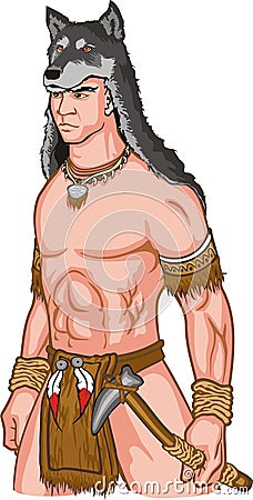 Indian warrior Vector Illustration