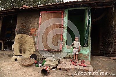 Indian Washerman Family Editorial Stock Photo