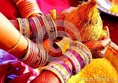 Indian Wedding Editorial Stock Photo