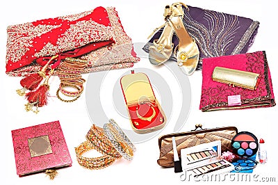 indian wedding items Stock Photo