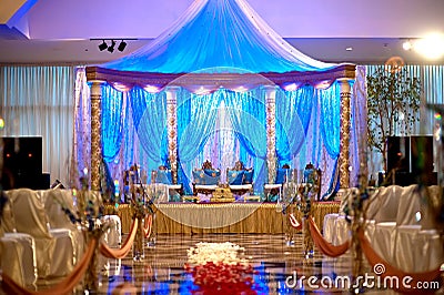 Indian wedding mandap Stock Photo