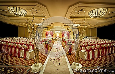 Indian Wedding Mandap Stock Photo