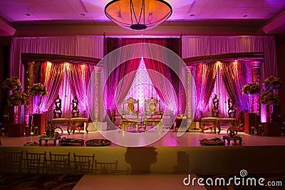 Indian wedding mandap Stock Photo