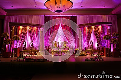 Indian wedding mandap for Indian Wedding Stock Photo