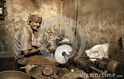 Indian worker Editorial Stock Photo