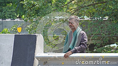 Indian young handsome old man Editorial Stock Photo