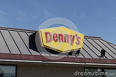 Denny's fast casual restaurant and diner. Dennys has been a late night food favorite for generations Editorial Stock Photo