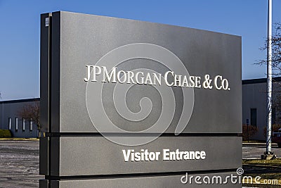 Indianapolis - Circa February 2017: JPMorgan Chase Operations Center. JPMorgan Chase and Co. is the largest bank in the US I Editorial Stock Photo