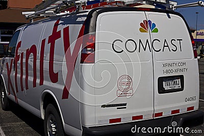 Indianapolis - Circa March 2016: Comcast Service Vehicle III Editorial Stock Photo