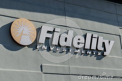 Indianapolis - Circa March 2019: Fidelity Investments branch. Fidelity Investments operates a brokerage firm II Editorial Stock Photo