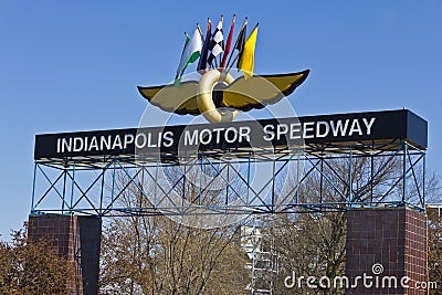 Indianapolis - Circa March 2016: Indianapolis Motor Speedway IV Editorial Stock Photo