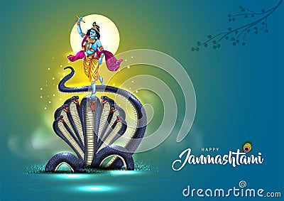 indiandahi handi festival of happy shree krishna janmashtami. vector illustration design Vector Illustration