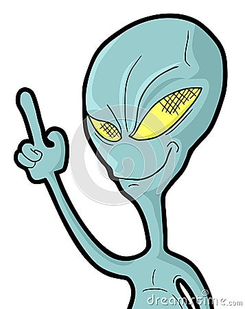 Indication alien Vector Illustration