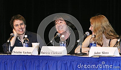 Indie Film Personalities: Sam Rockwell, Christine Vachon, and Patricia Clarkson Editorial Stock Photo