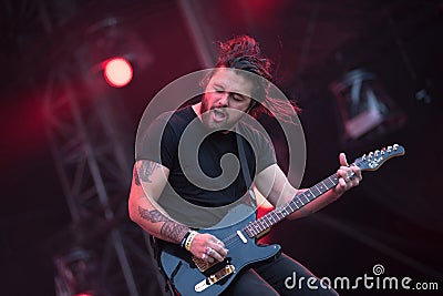 Indie rock live concert Editorial Stock Photo