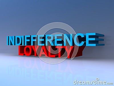 Indifference loyalty Stock Photo