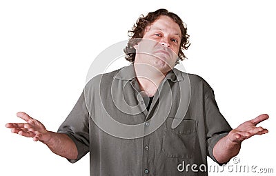 Indifferent Young Man Stock Photo
