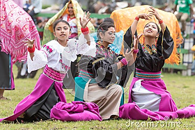 Indigenous female dancers Editorial Stock Photo