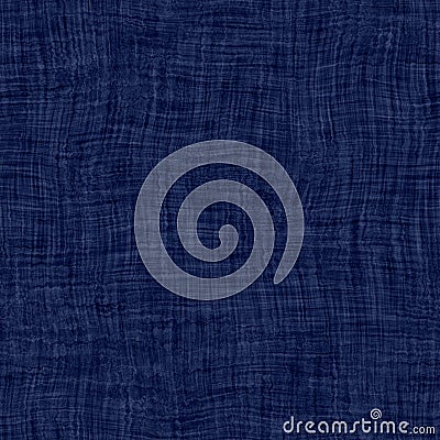 Indigo blue woven boro cotton dyed effect texture background. Seamless japanese repeat batik pattern swatch. Wrinkled Stock Photo