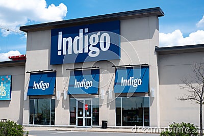 Indigo retail bookstore in Ottawa, Ontario, Canada Editorial Stock Photo