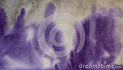 Indigo sepia watercolor abstract Stock Photo