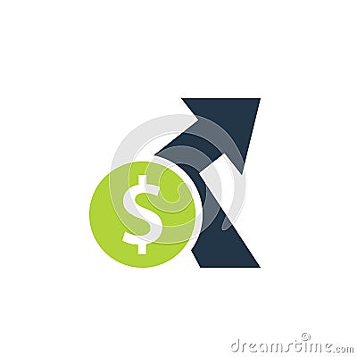 Indirect cost icon. Vector Illustration