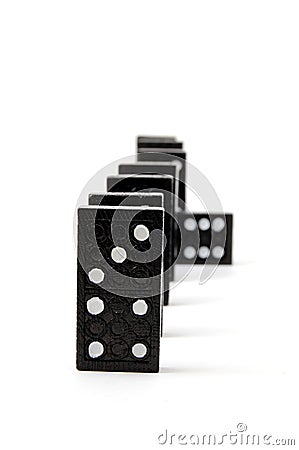 Individual domino Stock Photo