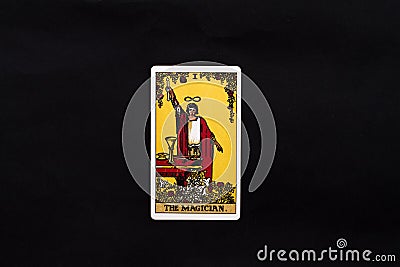 Magician major arcana tarot card Stock Photo