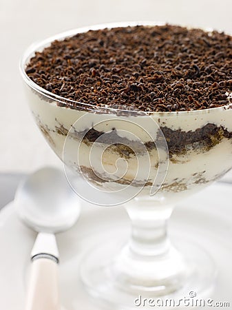 Individual Tiramisu Stock Photo