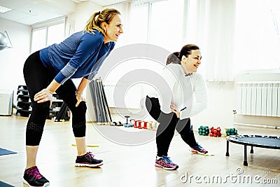 Individual training in the gym Stock Photo