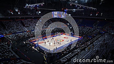 The Indonesia Arena basketball court Editorial Stock Photo