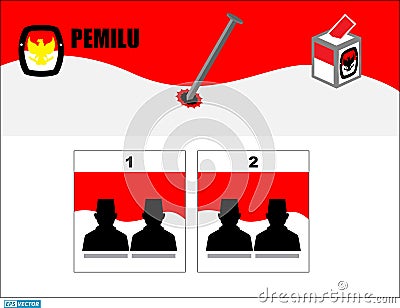 Indonesia Election Day concept. . Stock Photo