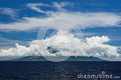 Indonesia, Flores sea, Gunung Api Stock Photo