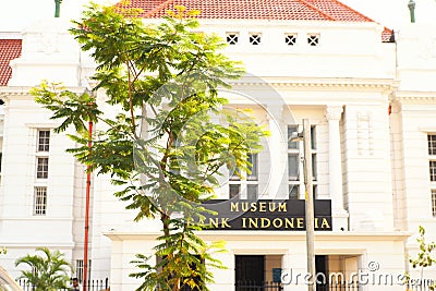 indonesia, jakarta, july 22 2023, a very nice indonesian bank museum building. Editorial Stock Photo