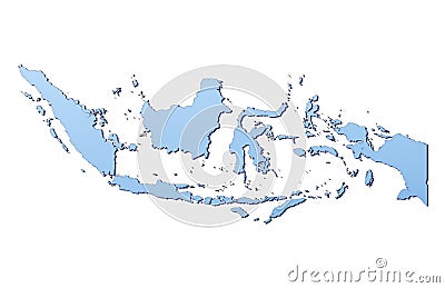 Indonesia map Stock Photo