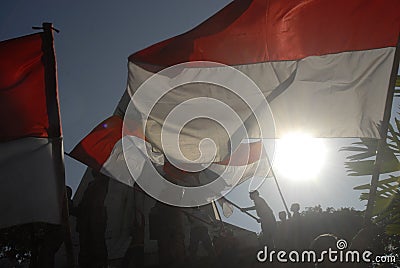 INDONESIA NATIONALISM SENTIMENT Editorial Stock Photo